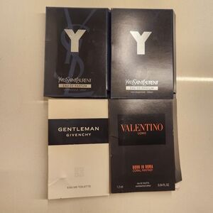 Men's Cologne Perfume Fragrance Sample Spray Set YSL, Givenchy, Valentino